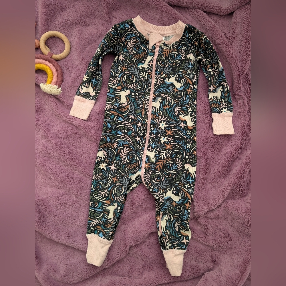 Hanna Andersson Enchanted Forest Kids One Piece Sleeper